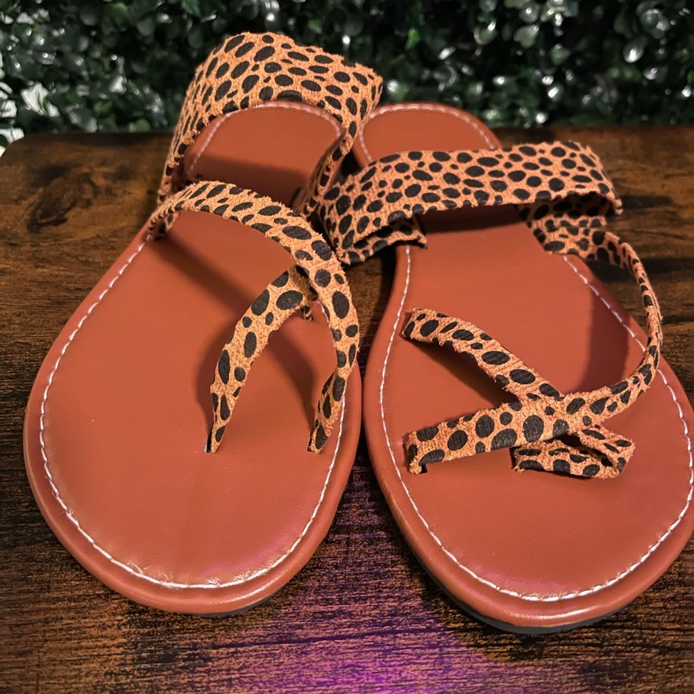 Animal Print Sandals - Picture 2 of 3